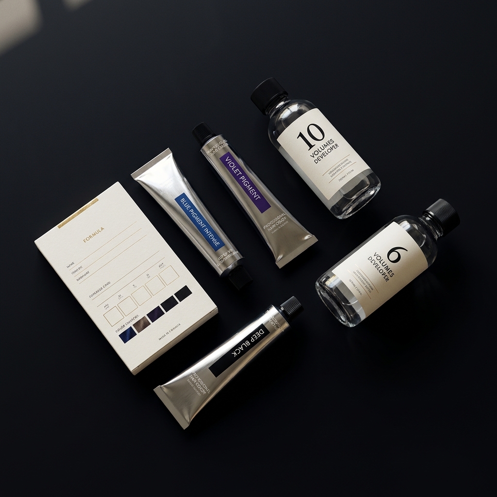 Liquid Noir cabello: negro vinílico sin reflejo rojo