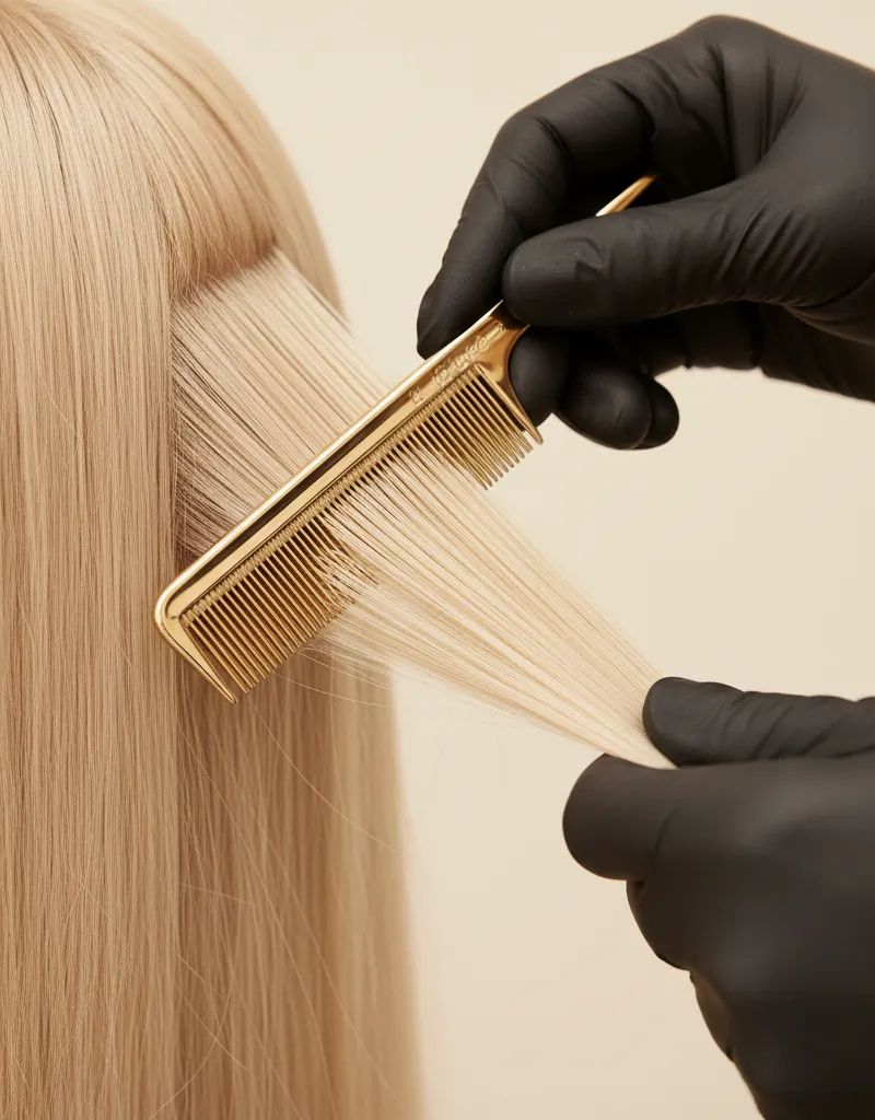 Ultra-fine weaving technique for babylights showing precise separation of individual strands