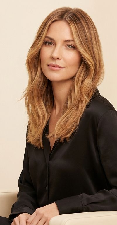 Comparison of online hair color simulators showing results from different tools