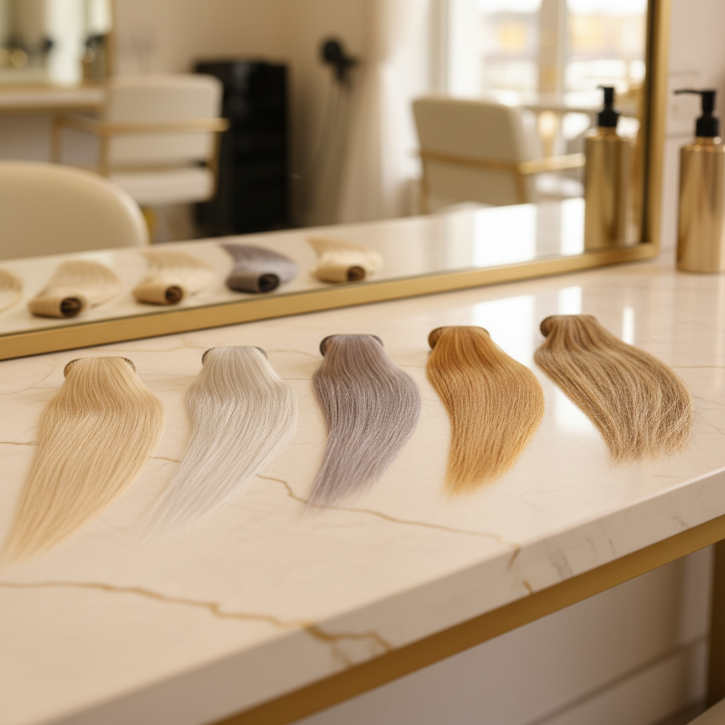 Comparativa de cashmere blonde frente a otros tipos de rubio: platino, ceniza, miel y dimensional