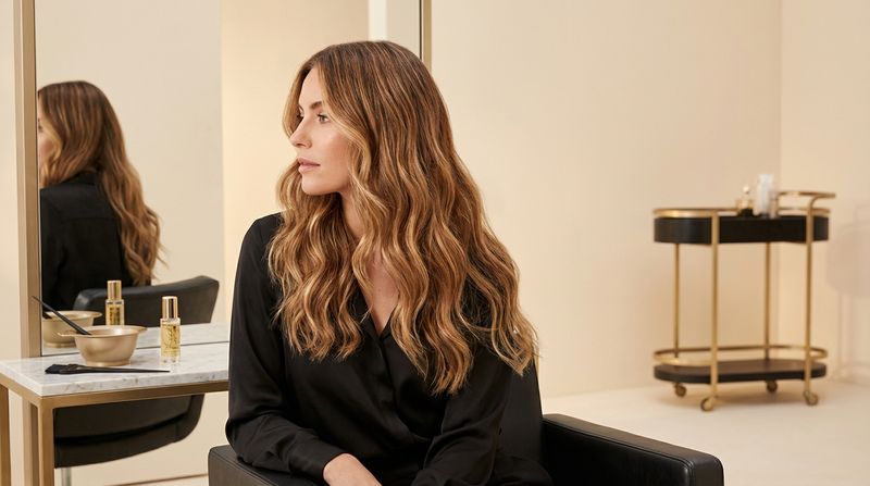 Comparación de resultado de simulador de color de pelo con IA vs resultado real en salón