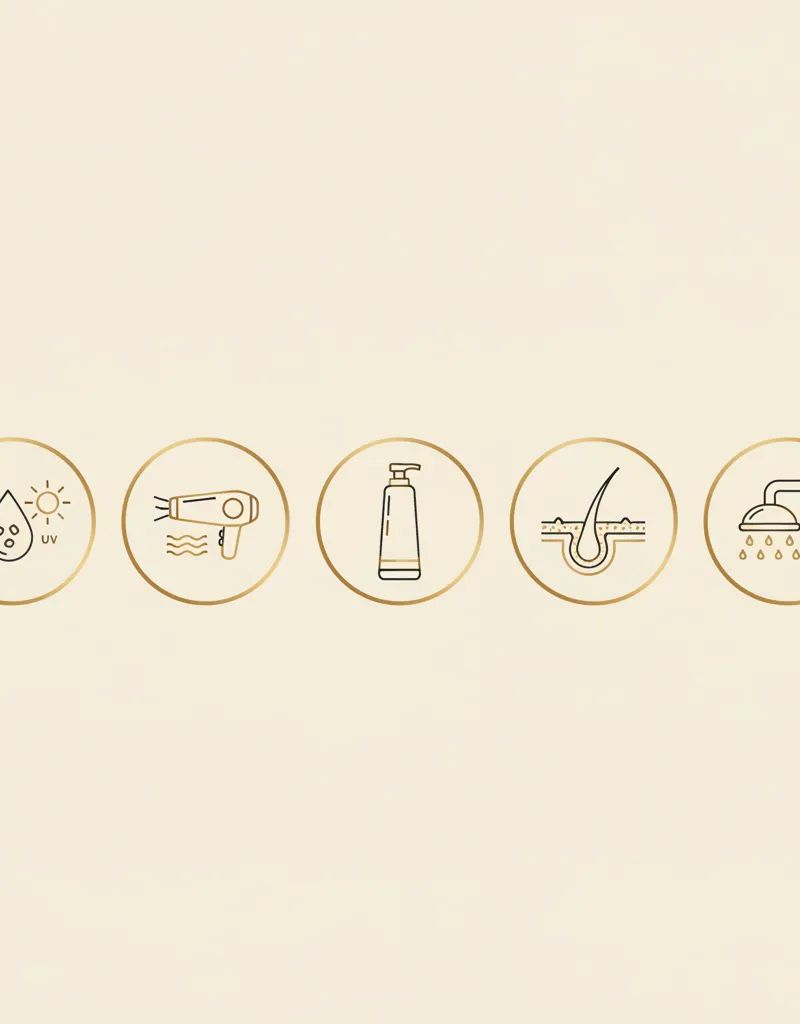 Seis factores que acortan la duración del color capilar: porosidad, lavado, agua dura, calor, champú y sol