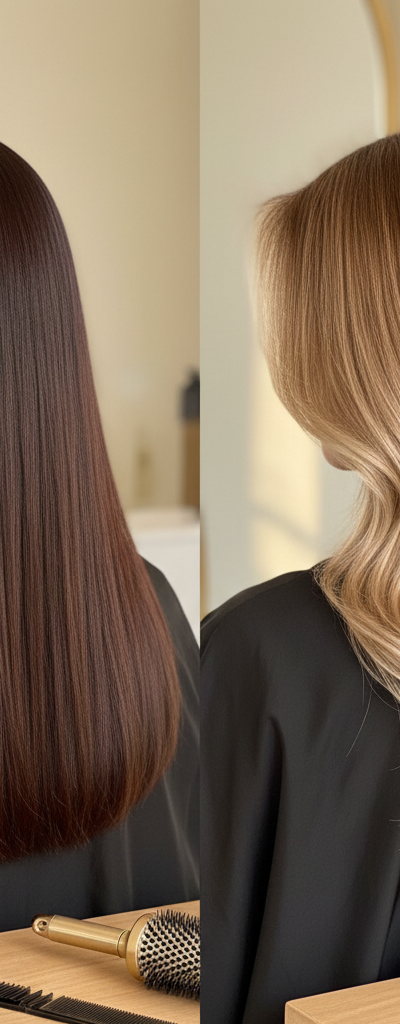 Antes y despues balayage de nivel 3 a nivel 5