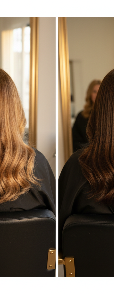 Antes y despues correccion de color de nivel 5 a nivel 4