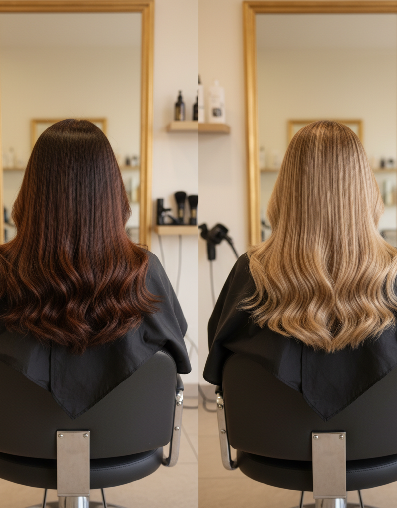 Antes y despues correccion de color de nivel 5 a nivel 6