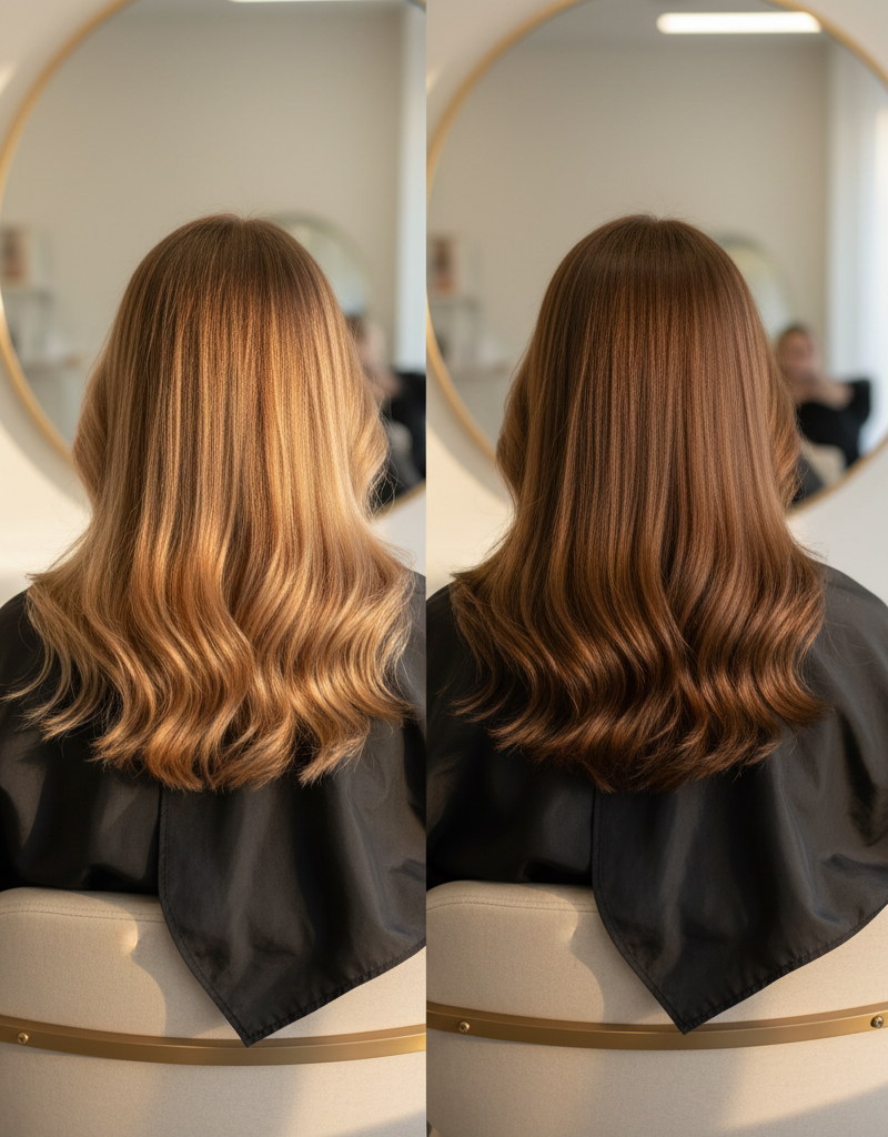 Antes y despues correccion de color de nivel 6 a nivel 5