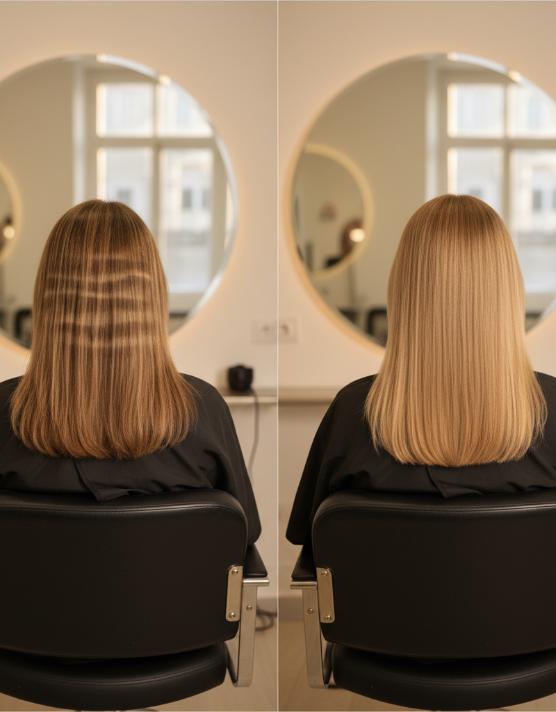 Antes y despues correccion de color de nivel 6 a nivel 7