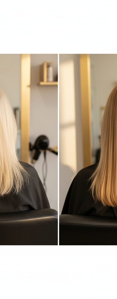 Antes y despues correccion de color de nivel 8 a nivel 7