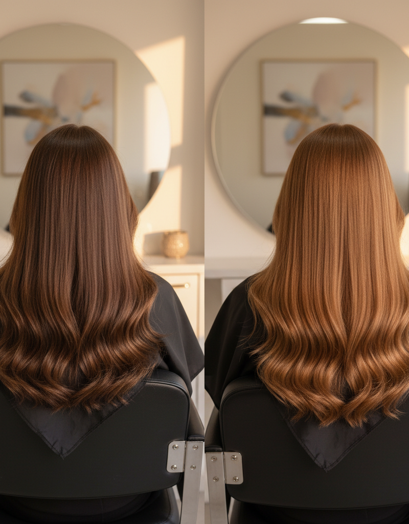 Antes y despues color completo de nivel 4 a nivel 5