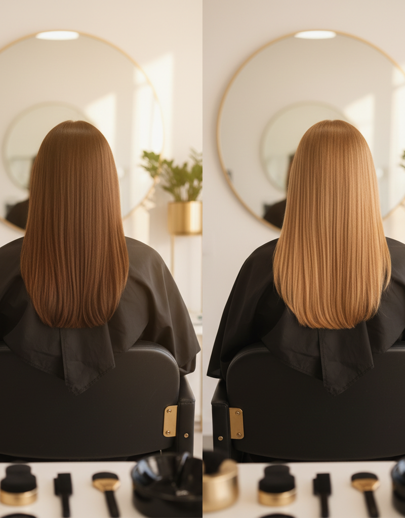 Antes y despues color completo de nivel 4 a nivel 6