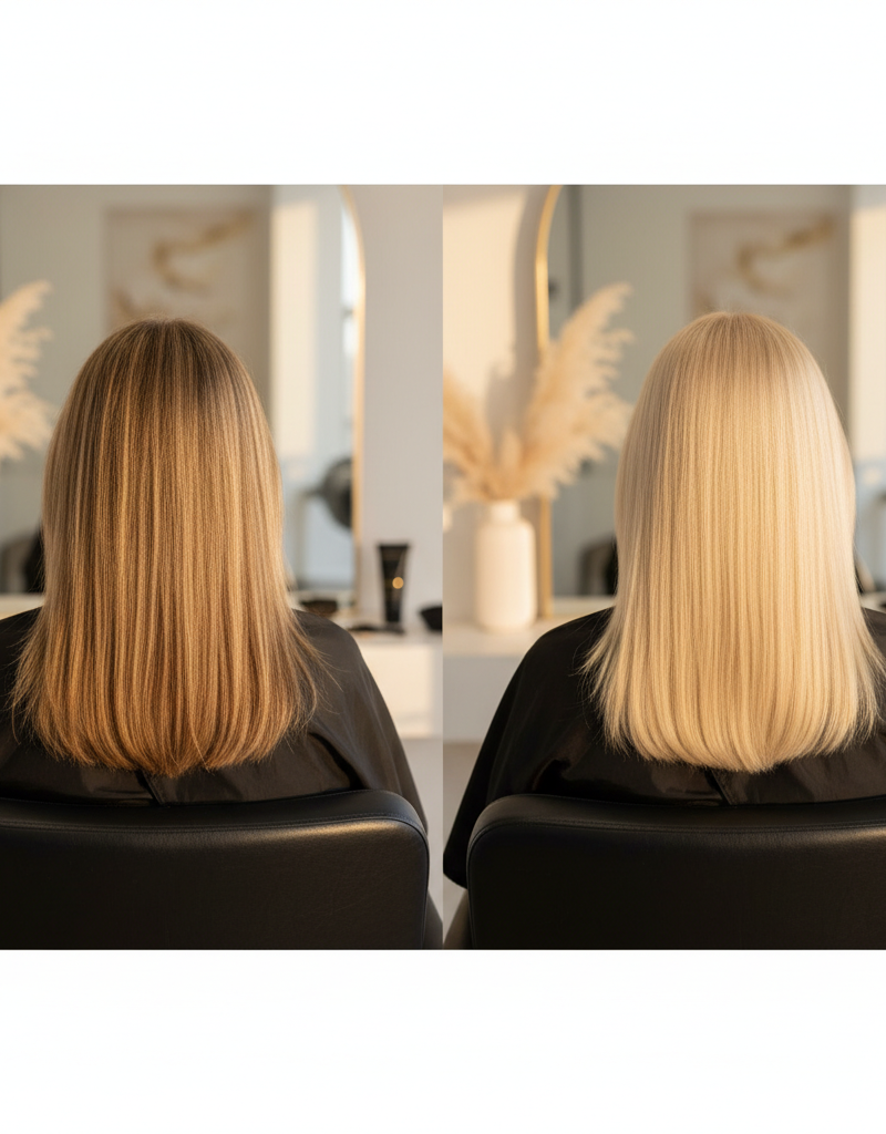 Antes y despues color completo de nivel 6 a nivel 8