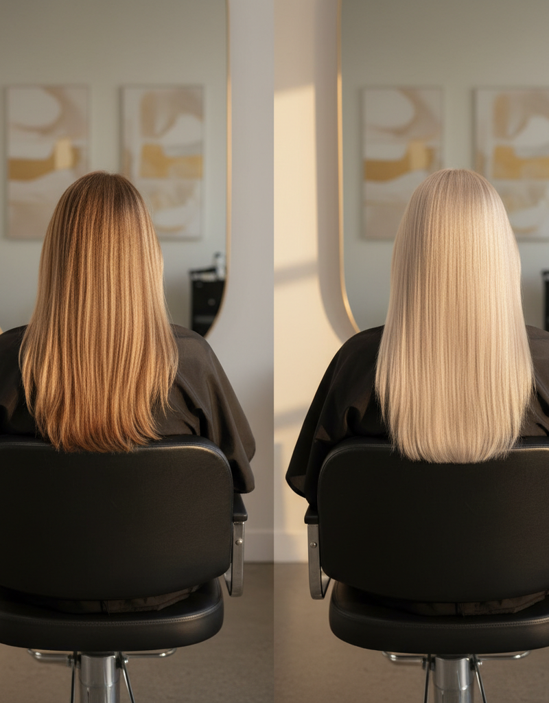 Antes y despues color completo de nivel 7 a nivel 9