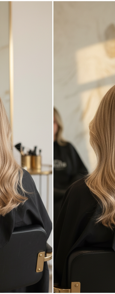 Antes y despues mechas de nivel 6 a nivel 8