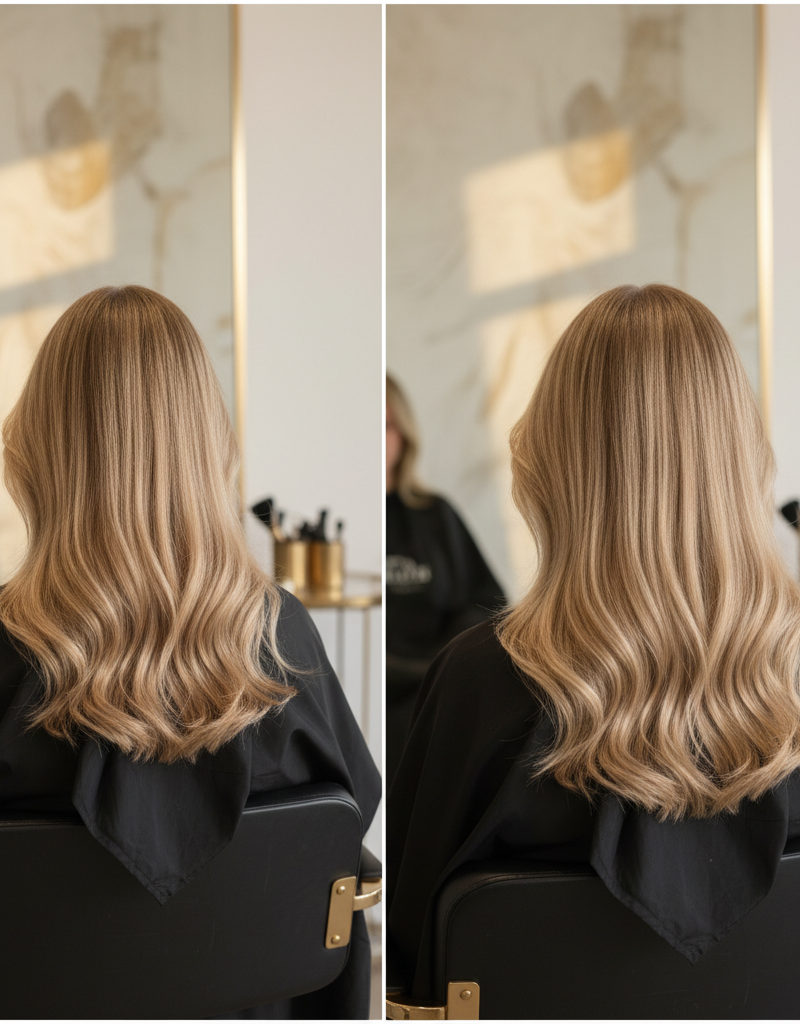 Antes y despues mechas de nivel 6 a nivel 8