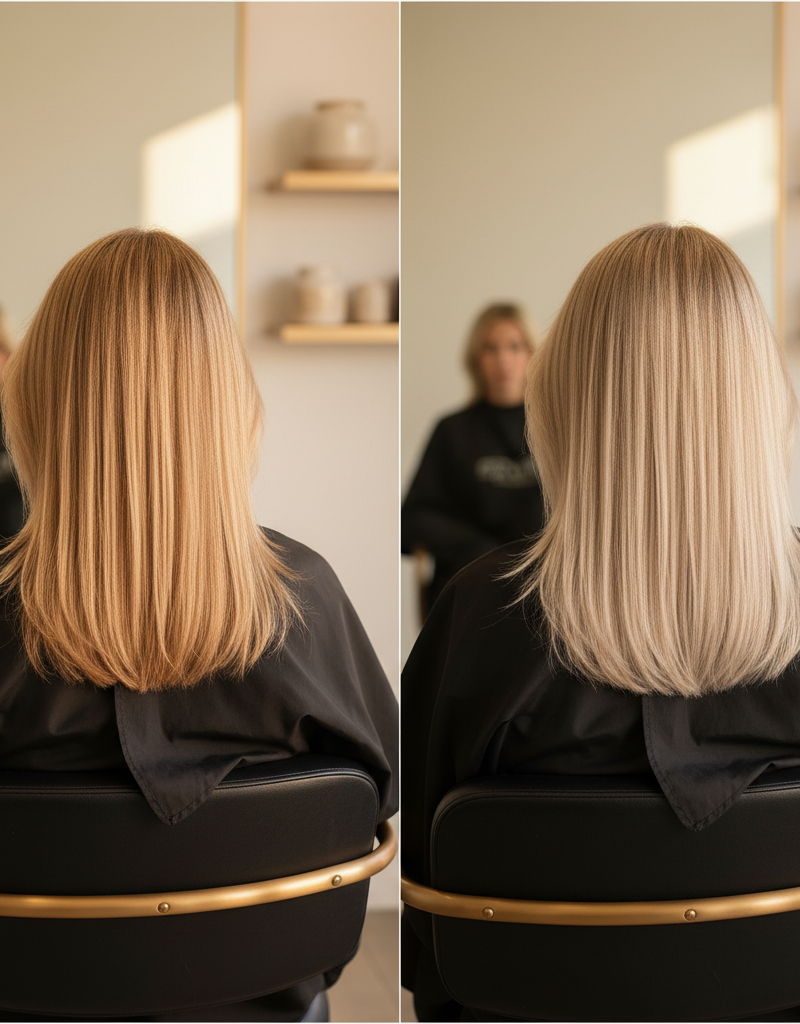 Antes y despues mechas de nivel 7 a nivel 9