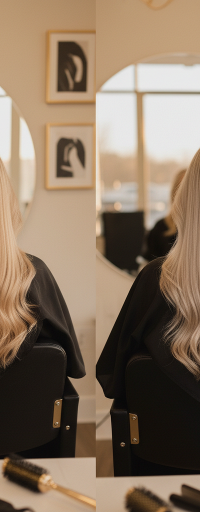 Antes y despues mechas de nivel 8 a nivel 9