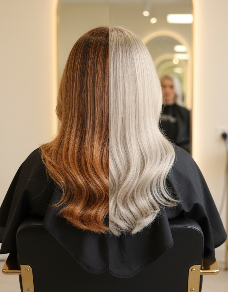 Antes y despues toner de nivel 6 a nivel 8