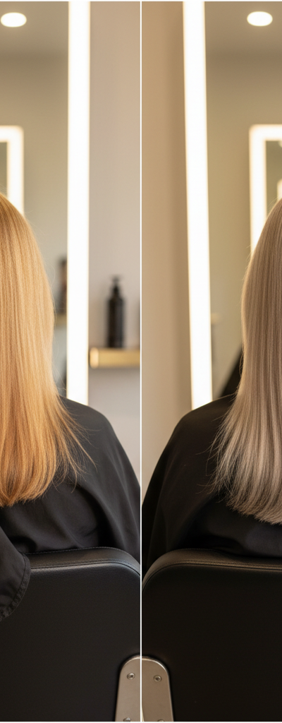 Antes y despues toner nivel 7 con neutralizacion tonal