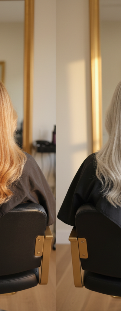 Antes y despues toner de nivel 7 a nivel 8