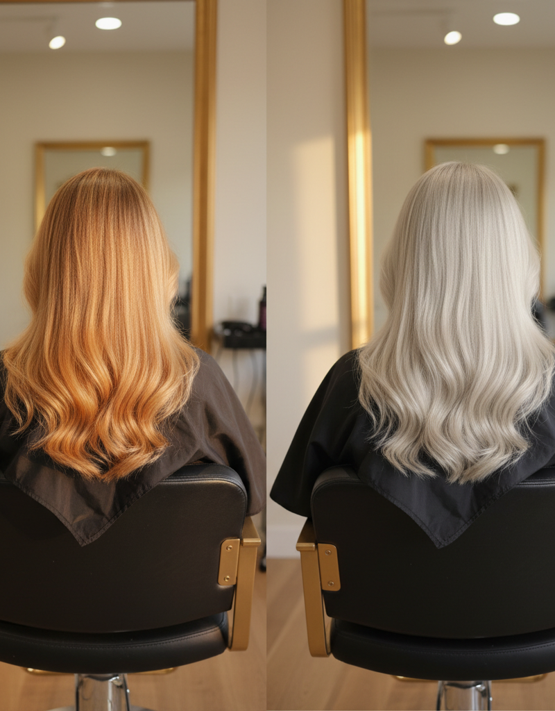 Antes y despues toner de nivel 7 a nivel 8