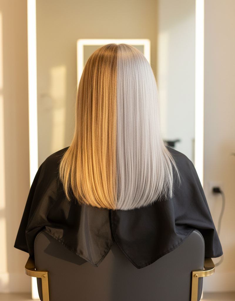 Antes y despues toner de nivel 8 a nivel 10