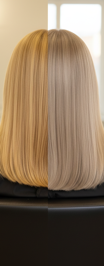 Antes y despues toner nivel 8 con neutralizacion tonal