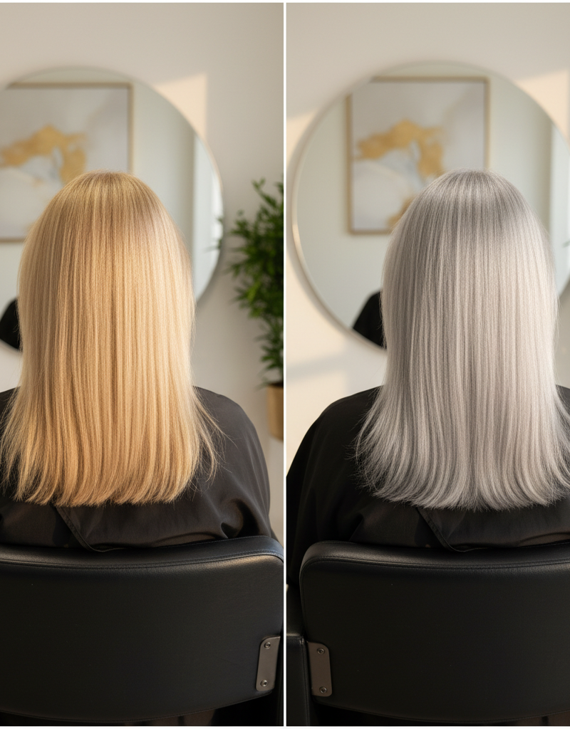 Antes y despues toner nivel 9 con neutralizacion tonal