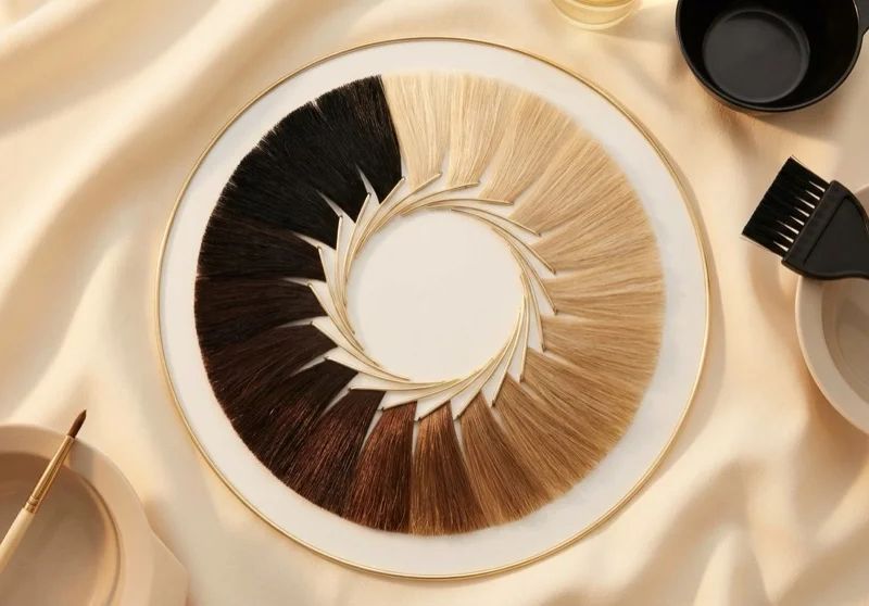 Rueda de color profesional mostrando niveles del 1 al 10