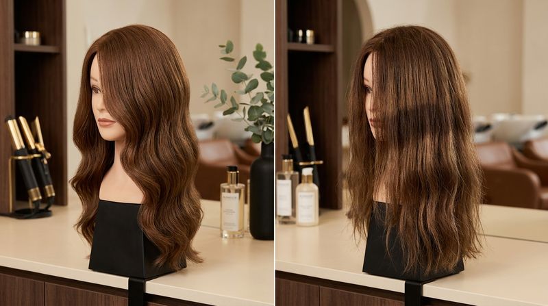 Correct vs incorrect dye mixing result: vibrant dimensional color vs muddy flat result