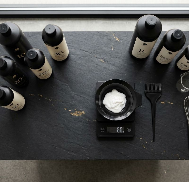 Comparación de dos mechones: a la izquierda cabello sano con cutícula lisa, a la derecha cabello poroso y dañado con textura áspera