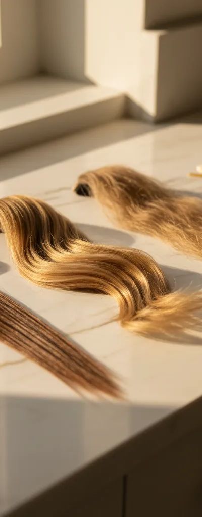 Comparación microscópica de cutículas capilares con baja, media y alta porosidad