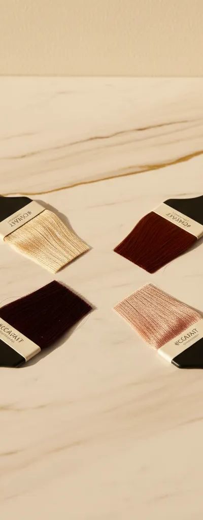 Collage de tendencias de color de cabello 2026 mostrando rubios, morenos y cobrizos