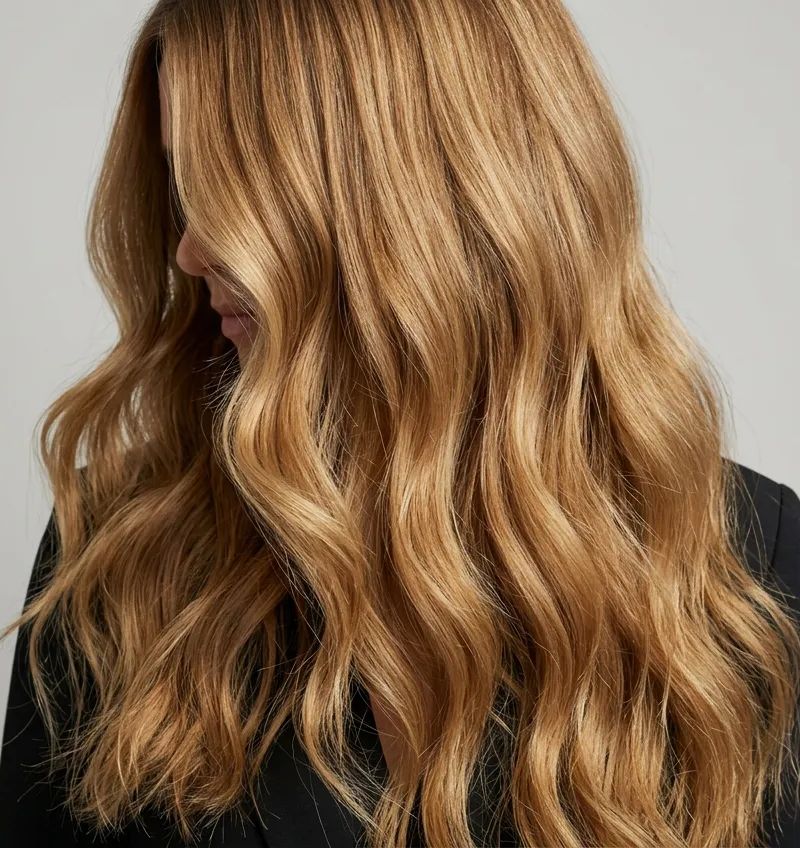 Hair with honey blonde 2026: warm and natural honey blonde, ideal for balayage